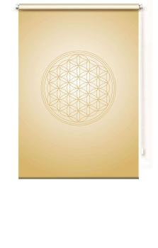 Extartiqe Duschrollo Blume des Lebens gold